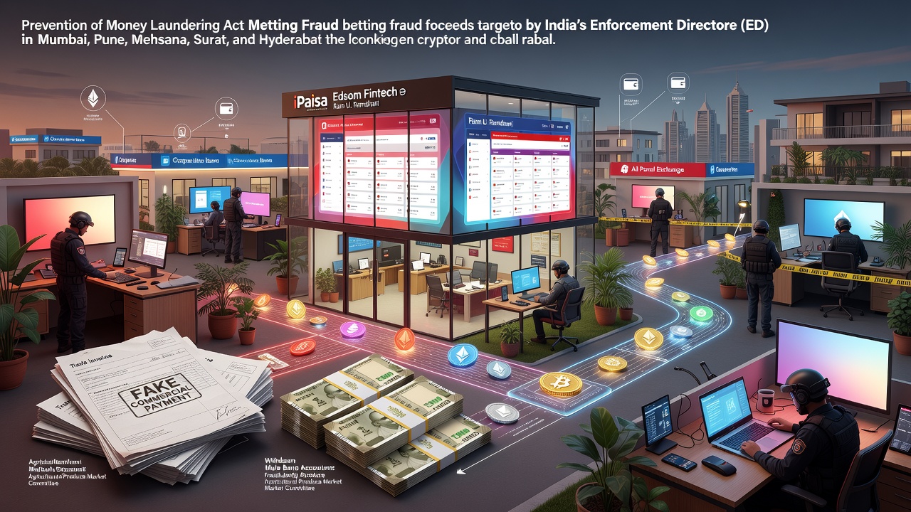 ED Raids Target Crypto Route in Betting Fraud Money Trail