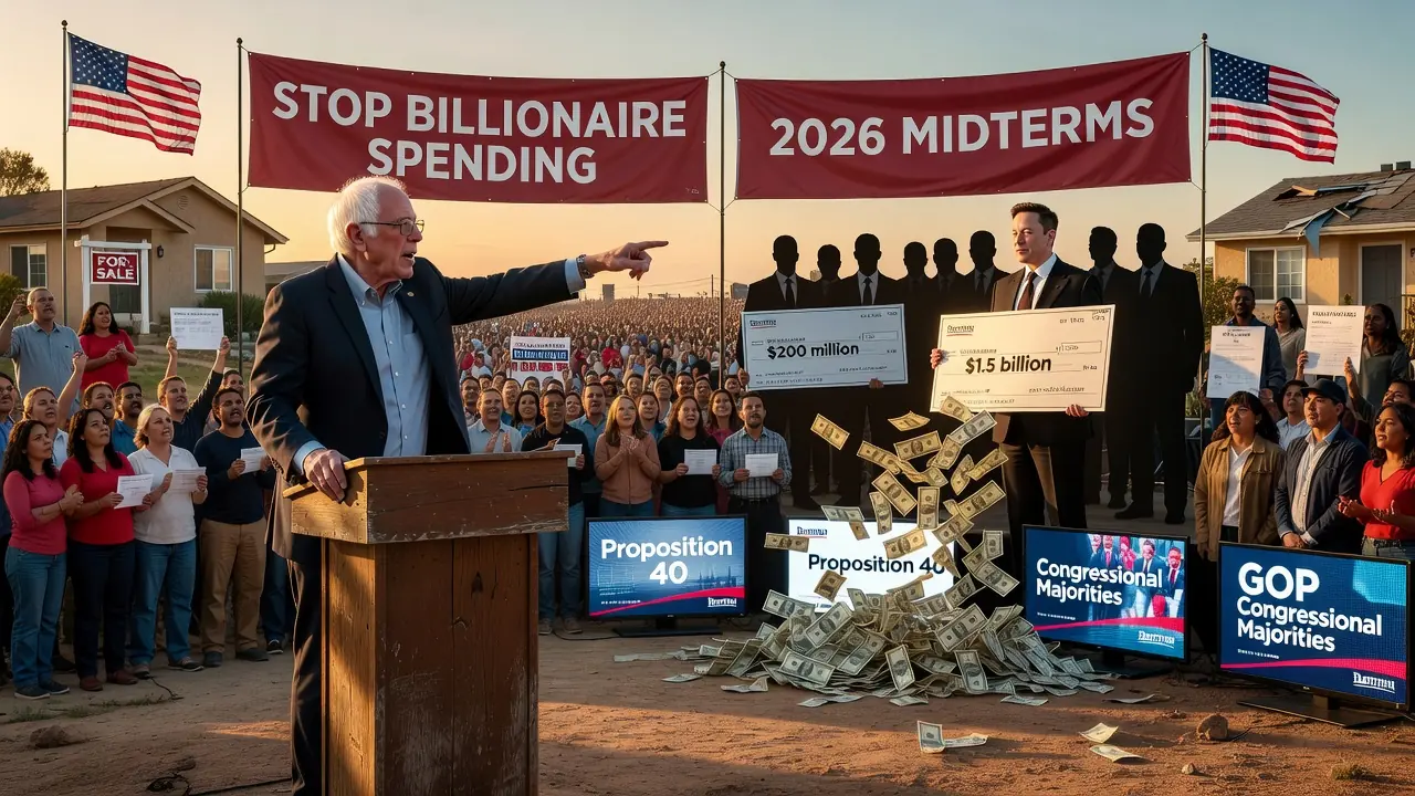 Sanders Targets Billionaire Spending Ahead of 2026 Midterms